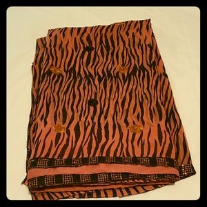 Chiffon Sari Saree 9 Meters Pink and Black Zebra